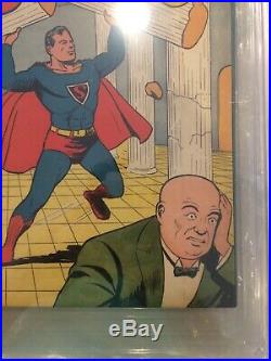 SUPERMAN #4 (Lex Luthor 2nd appearance) CGC 5.5 FN- Golden Age DC Comics 1940