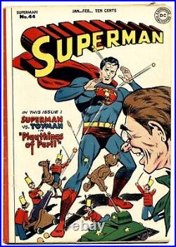 SUPERMAN #44 VG, Toyman, Golden Age, DC Comics 1947