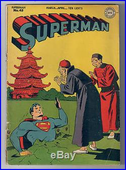 SUPERMAN #45 Grade 3.0 First Lois Lane as Superwoman! Golden Age