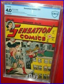 Sensation Comics #24 Golden Age Wonder Woman DC Comics 1943 Cbcs 4.0 Vg