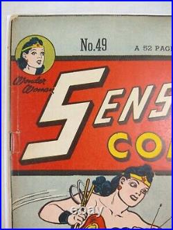 Sensation Comics #49 (1946 DC Comics) Classic Golden Age Wonder Woman 5.5 RARE