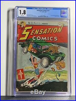 Sensation Comics 51 CGC Wonder Woman Golden Age Action #1 Homage Cover White Pgs