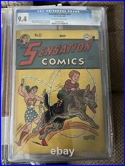 Sensation Comics #53 CGC 9.4 1946 Wonder Woman DC Golden Age