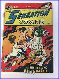 Sensation Comics #67 Wonder Woman Golden Age DC 1947