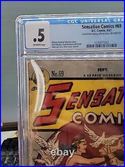 Sensation Comics #69 CGC 0.5 1947