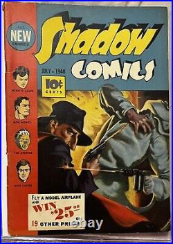 Shadow Comics #5 PRE COMIC AUTHORITY JULY 1940 GOLDEN AGE GREAT CONDITION