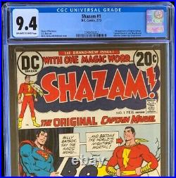 Shazam #1 (1973) CGC 9.4 OW-W 1st Captain Marvel since Golden Age! Comic