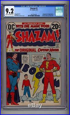 Shazam #1 (CGC 9.2) C-O/W pages 1st Captain Marvel since Golden Age (c#14870)
