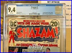Shazam # 1 CGC 9.4 First appearance of Captain Marvel since Golden age