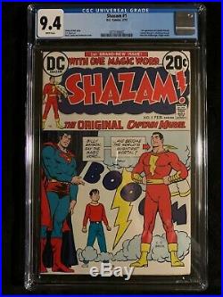 Shazam 1 CGC 9.4 White Pages First Appearance Since Golden Age