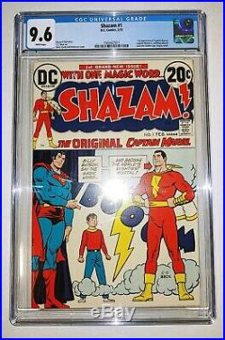 Shazam #1 CGC 9.6 White Pages 1st Captain Marvel Since Golden Age 1973