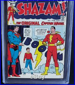 Shazam #1 (dc 1973) Cgc 9.4 Ow-w 1st Appearance Since Golden Age! Key Book
