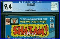 Shazam #28 CGC 9.4 First Black Adam since Golden Age. Great Comic Great Price