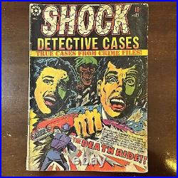 Shock Detective Cases #21 (1952) Skull Cover! L. B. Cole! Golden Age Horror PCH