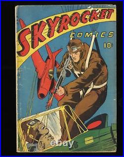 Skyrocket Comics (1944) #nn GD 2.0 Scarce Golden Age War Cover