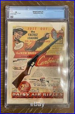Smash Comics #1 1939 Cgc 1.5 Conserved First Ever Robot Cover Will Eisner Art