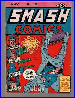 Smash Comics #10 (1940) Quality Comics SCARCE Golden Age Comic Book! Will Eisner
