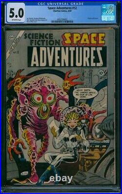 Space Adventures #12 (1954)? CGC 5.0? STEVE DITKO Sci-Fi Golden Age Charlton