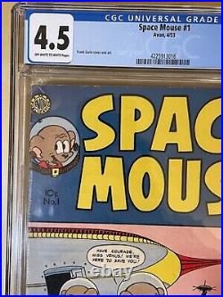 Space Mouse #1 (1953) 4.5 Cgc Bondage Cvr 1st App. Rare Key Golden Age Comic