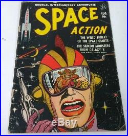Space action 2 1952 pre code horror sci-fi golden age comics