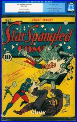 Star Spangled Comics #1 CGC 3.5 VG- Cream to OW 1941 DC Comics 1st SS Kid