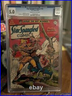 Star Spangled Comics #102, Golden Age Bondage Cover, Cowboy / Indian Fight Rare