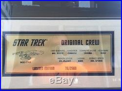 Star Trek Original Crew SIGNED with 35 Golden Age Star Trek Comics