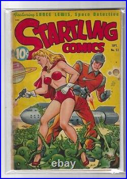 Startling Comics # 53 Good 1948 Schomburg Xela Cover