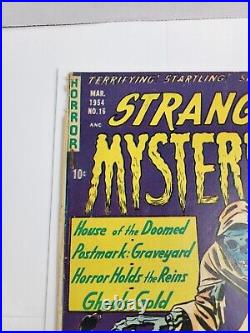 Strange Mysteries #16 Superior Comics 1954 Golden Age Skeleton Ghoul Cover