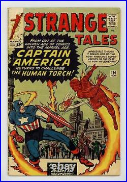 Strange Tales #114 GD+ 2.5 1963 1st post-Golden Age Captain America (disguised)