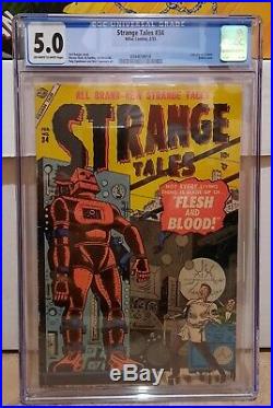Strange Tales #34 CGC 5.0 The very last pre-code issue! Golden age 1955 10c key