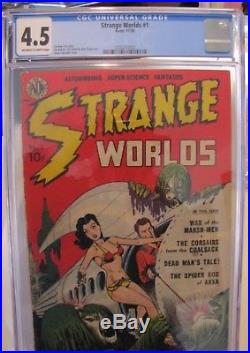 Strange Worlds #1 (Nov 1950, Avon) CGC Golden Age Joe Kubert