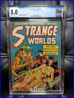 Strange Worlds #5 CGC 5.0 C/OW Pages Wally Wood Golden Age Avon