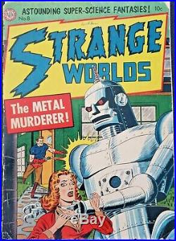 Strange Worlds #8 VINTAGE Avon Comic Robot Cover Golden Age 10c SciFi CGC/CBCS