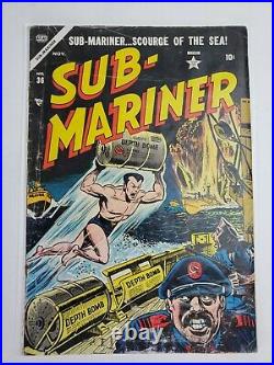 Sub-Mariner #36 Atlas Comics 1954 Rare Golden Age Superhero