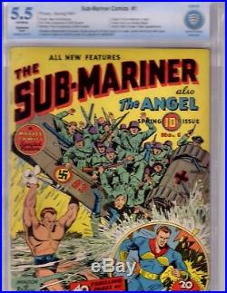 Sub-Mariner Comics #1 CGC 5.5 Timely Marvel 1941 Key Golden Age