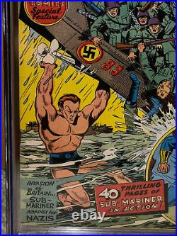 Sub-Mariner Comics #1 CGC 5.5 Timely Marvel 1941 Key Golden Age! D5 H10 cm