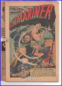 Sub-Mariner Comics #14 Timely Golden Age Schomburg war cover NO RESERVE