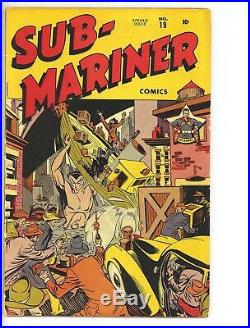 Sub-Mariner Comics 19 (Pretty Nice) Timely 1946 Golden Age Marvel (c#26308)