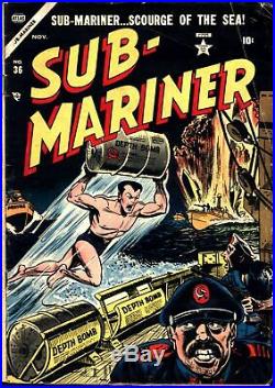 Sub-Mariner Comics #36 Golden Age Atlas 3.5
