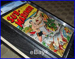 Sub-mariner Comics 16 Cgc 4.0 Schomburg War Cover Golden Age Timely 1945