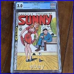 Sunny #13 (1947) Golden Age! Classic Good Girl Cover! GGA! CGC 3.0
