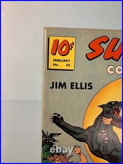 Super Comics #33 1st Black Panther Golden Age RARE 10c 1941