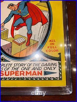 Superman #1 CGC 7.5 (R) 1939 Mega key Golden Age! Great Investment! M6 513 cm