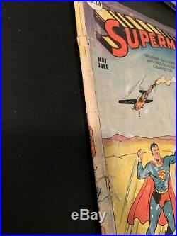 Superman #10 Golden Age 1941 Classic cover 1st Bald Luthor in comics KEY