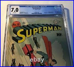 Superman #18 Detective Comics 9-10/1942 7.0 GOLDEN AGE White Pages