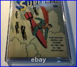 Superman #18 Detective Comics 9-10/1942 7.0 GOLDEN AGE White Pages