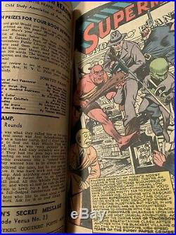 Superman #19 DC Golden Age Nov/ Dec 1942 Siegel story Burnley cover