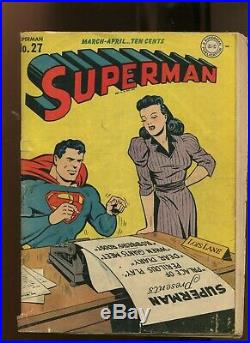 Superman #27 (3.5) Golden Age 1944