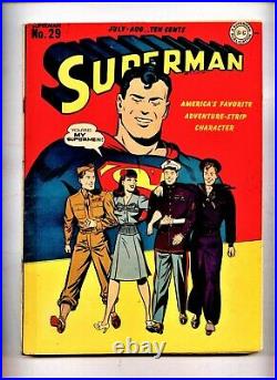 Superman #29 DC golden age comic Lois Lane solo story WWII ARMY NAVY MARINE CVR